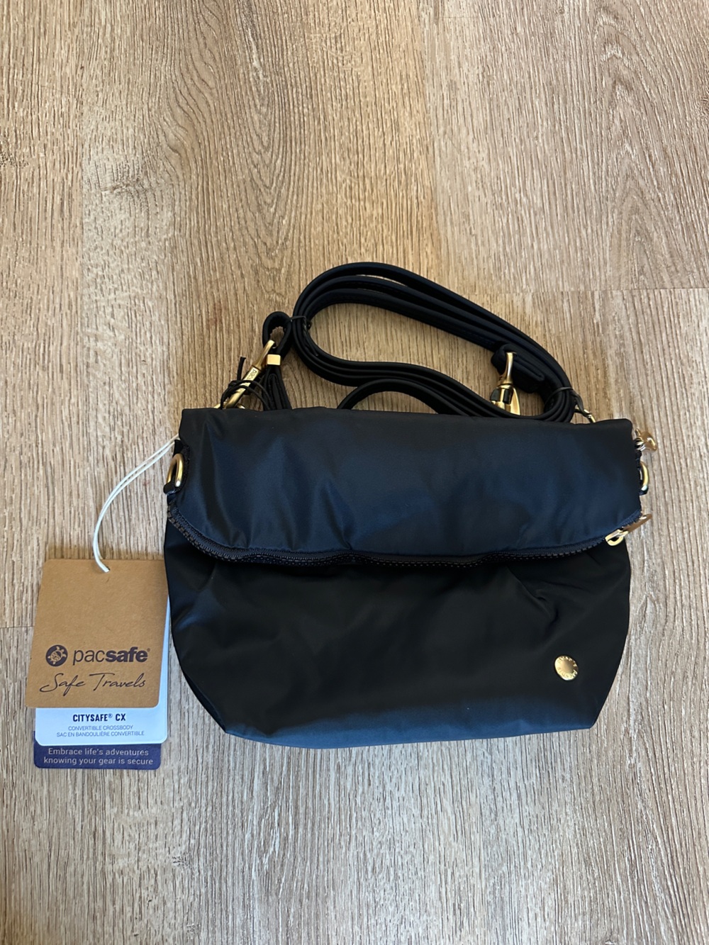 NWT Pacsafe Citysafe CX Black Travel Crossbody Bag